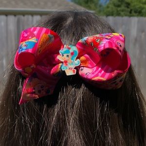 Pink & Green Shopkins Bow Set